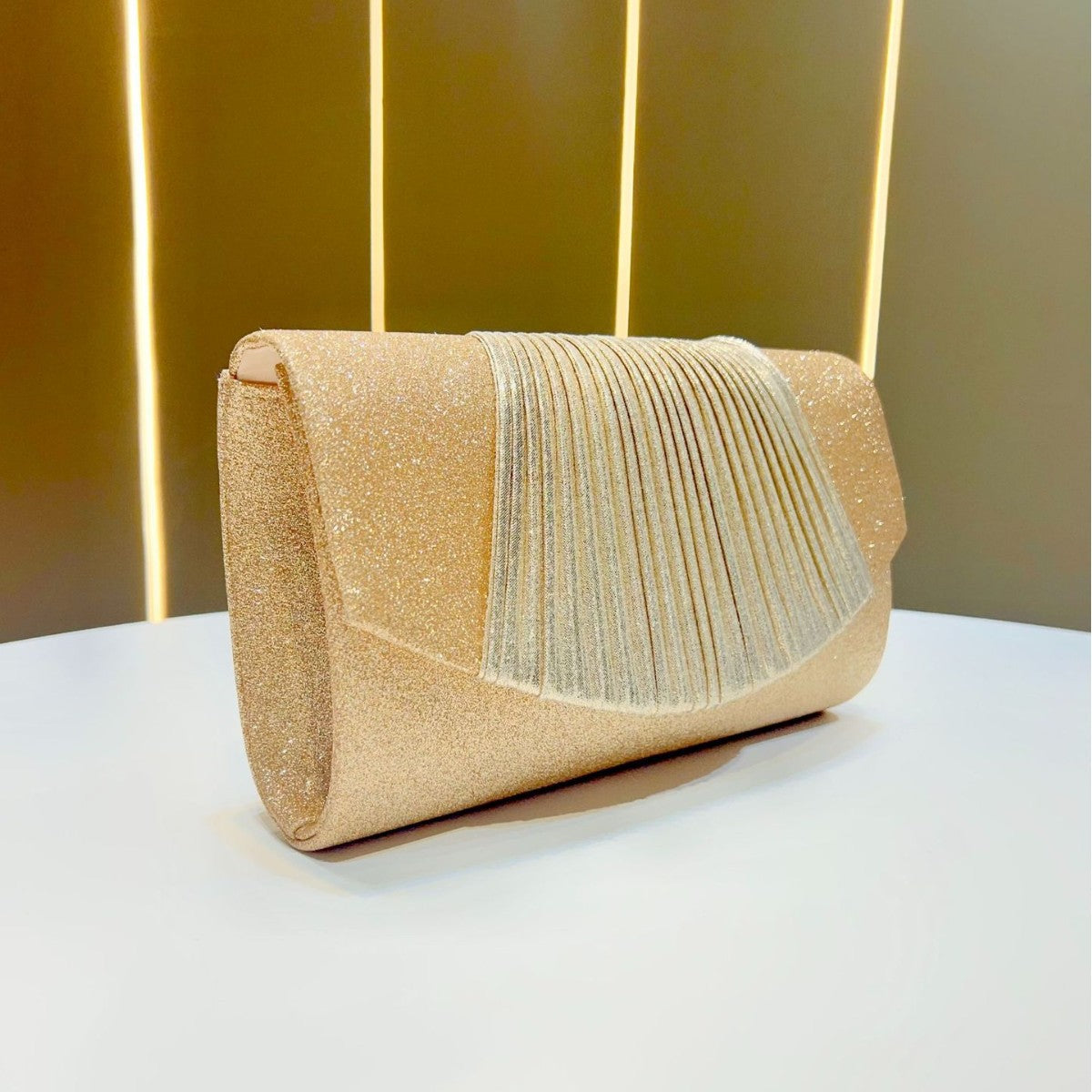 Glamorous Pleated Evening Clutch — product view 2