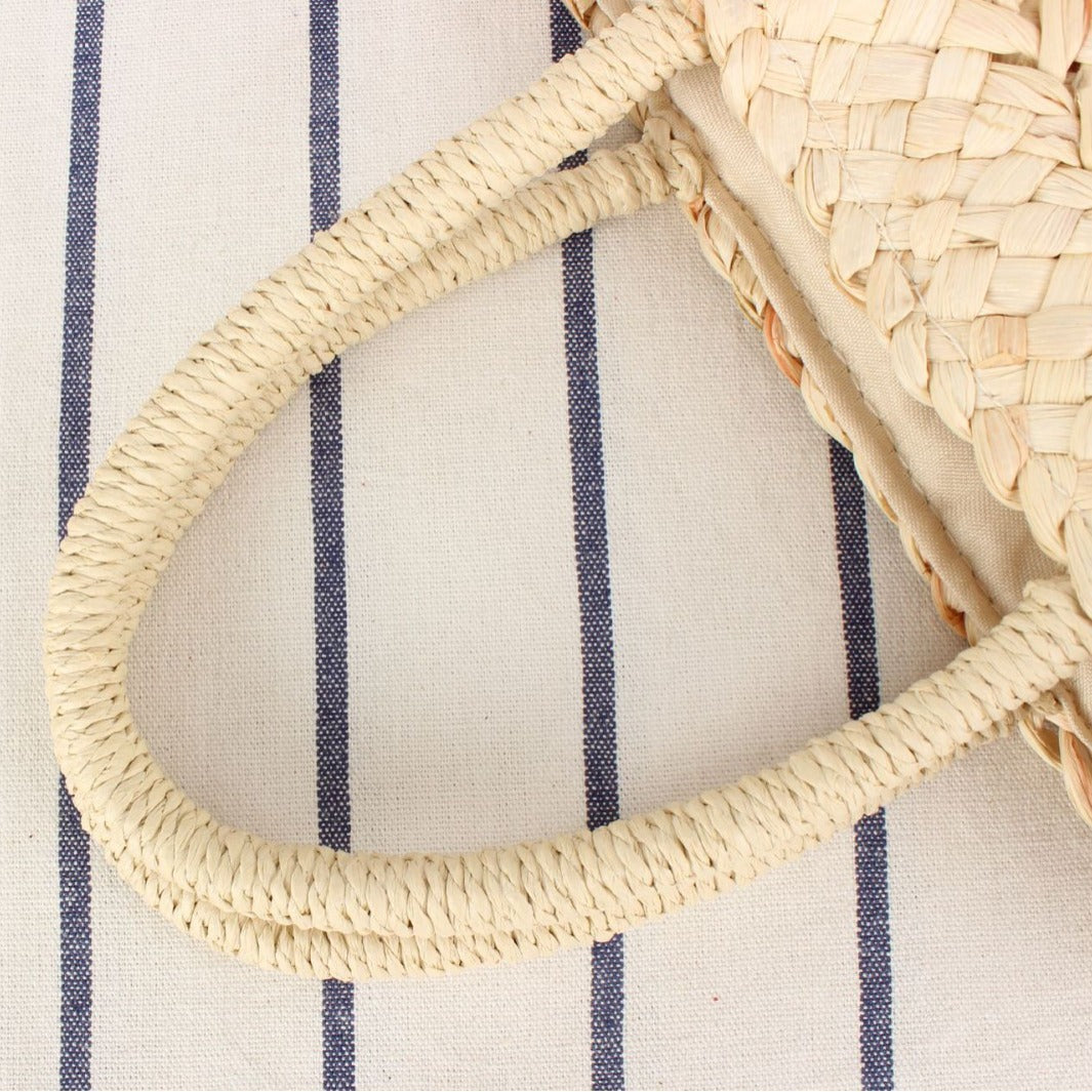 Braided Bast Tote Bag with Unusual Design LoungeYard — product view 2