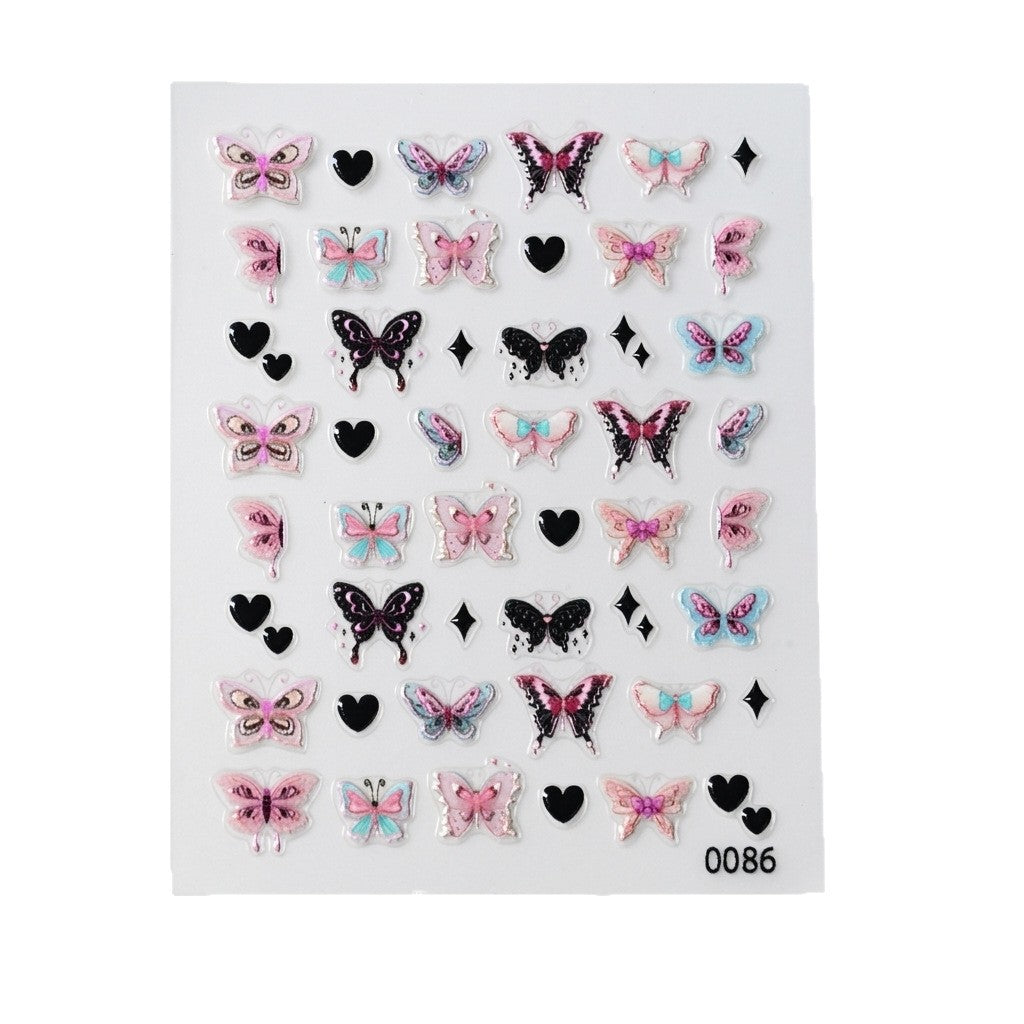 Colorful Butterfly Nail Art Stickers — product view 5