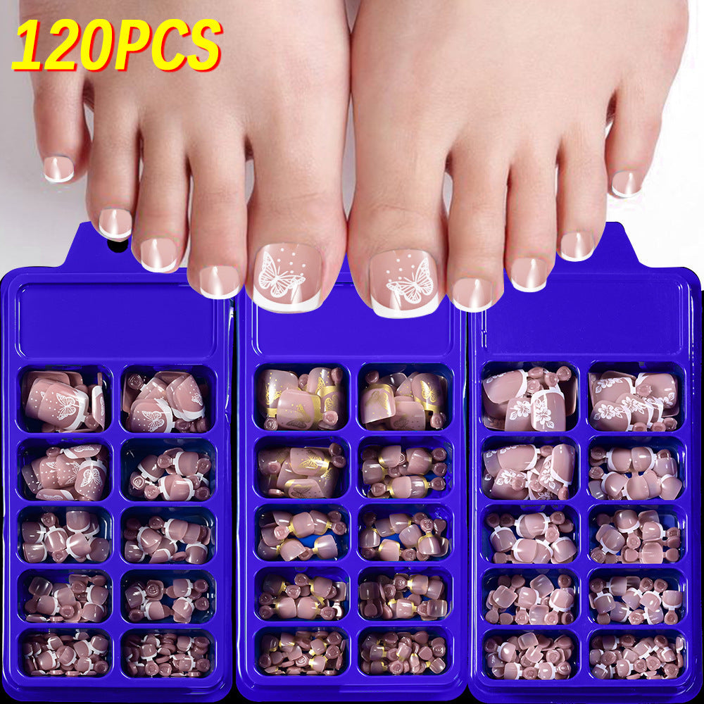 Elegant Butterfly Nail Art Press-On Set — product view 3