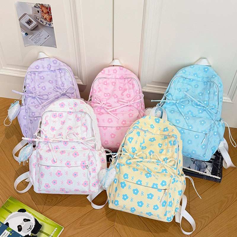 Floral Design Backpack LoungeYard — product view 4