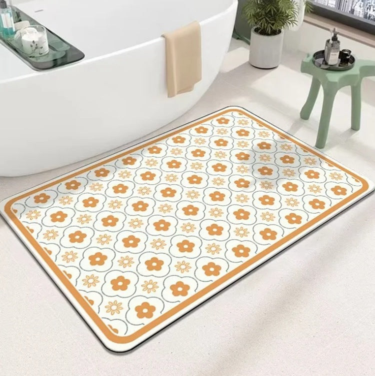 Geometric Patterned Bath Mat LoungeYard — product view 4