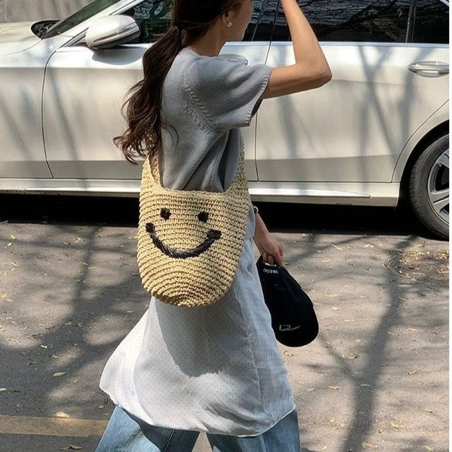 Handbag with Smiling Motif LoungeYard — product view 3