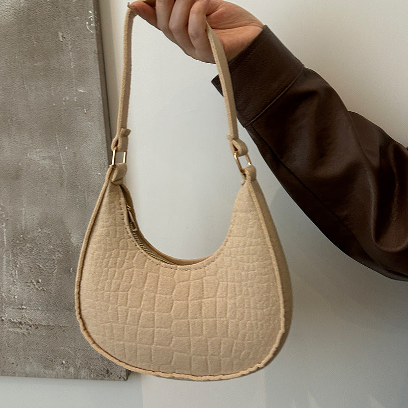 Fashionable Crocodile Embossed Hobo Bag — product view 2