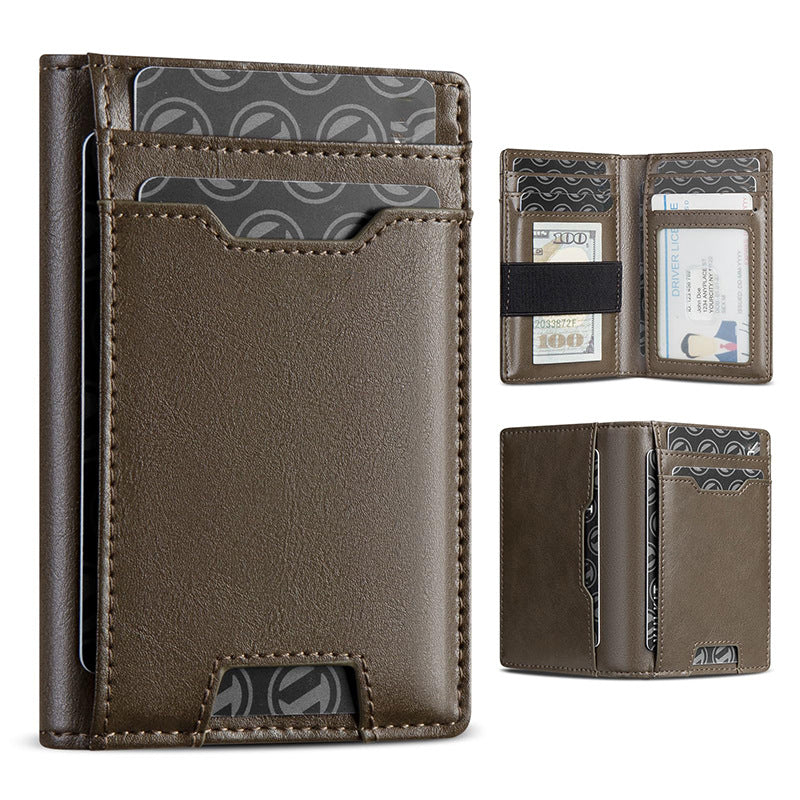 Sleek Multi-Pocket Leather Wallet LoungeYard — product view 6