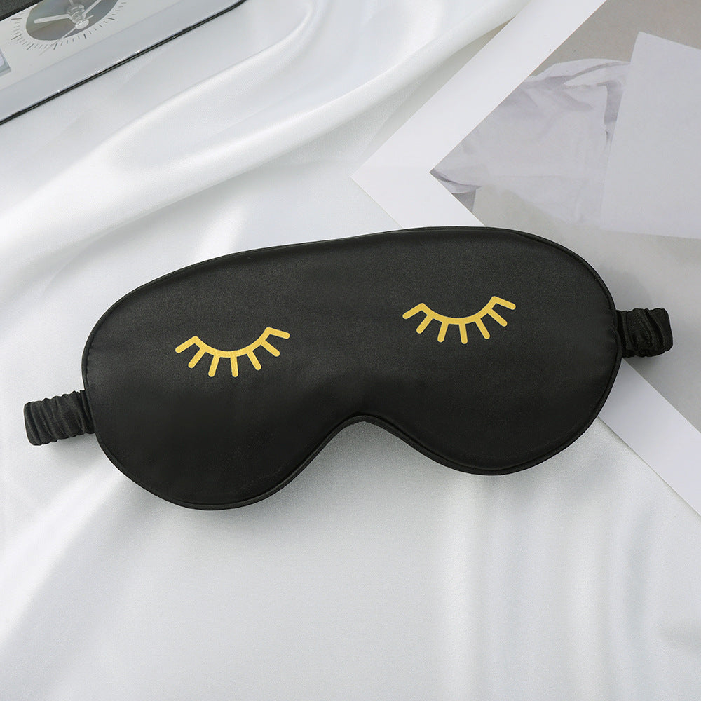 Women's luxuriously silky sleep mask with soft padding and elastic adjustable band LoungeYard — product view 4