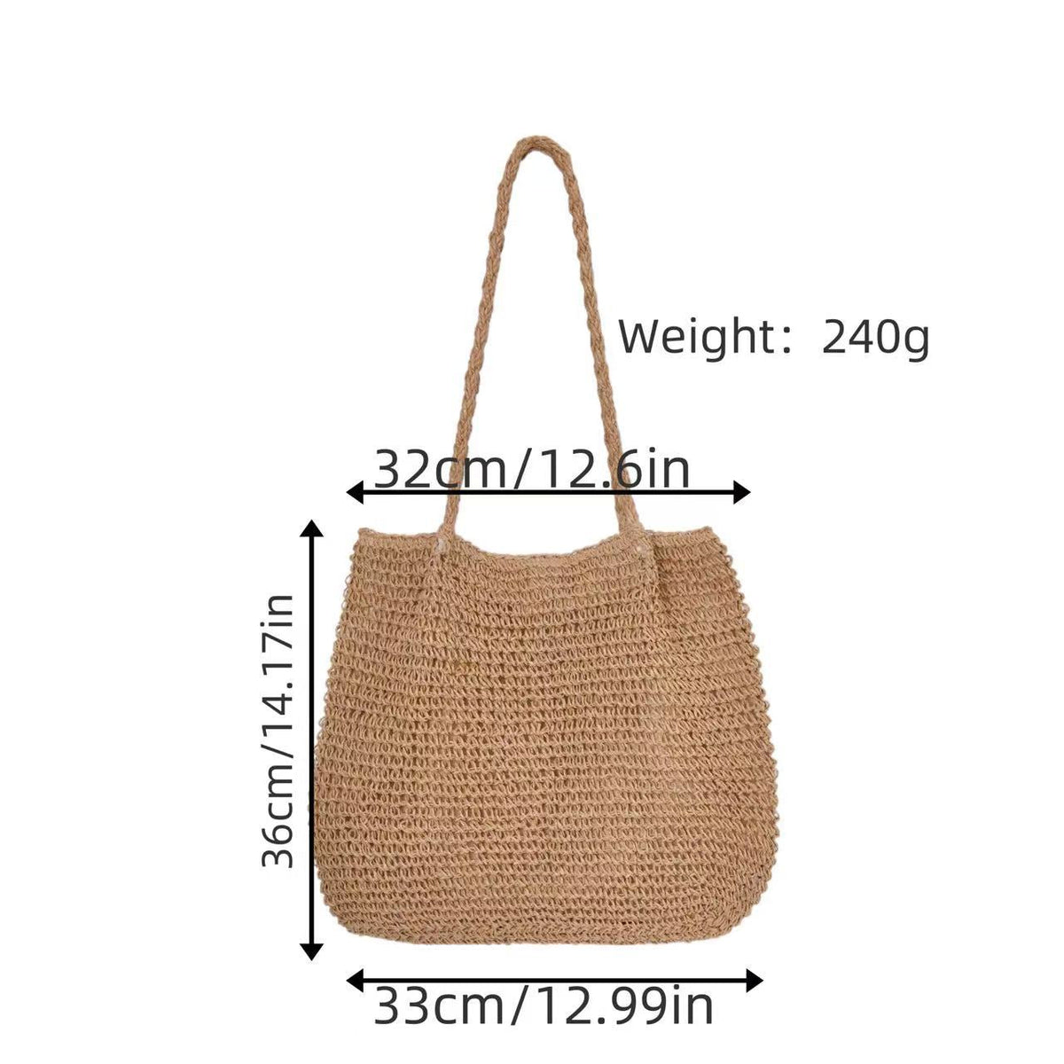 Beach bag in modern macrame style LoungeYard — product view 5