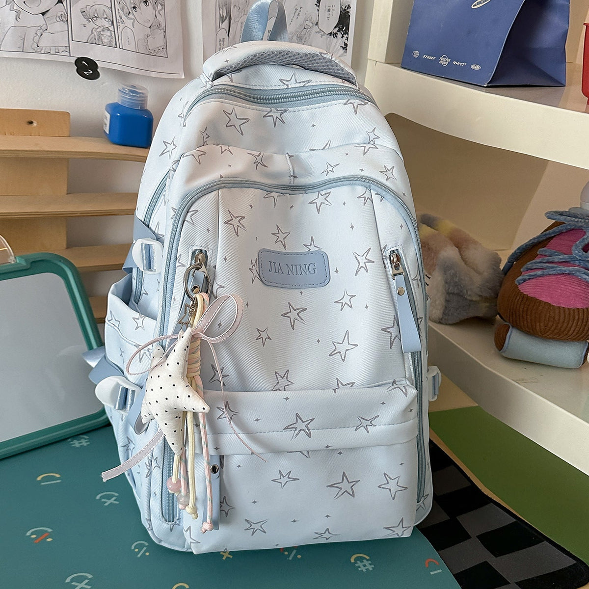 Multi-Functional Star-Embellished Backpack LoungeYard 1791205930 — product view 7
