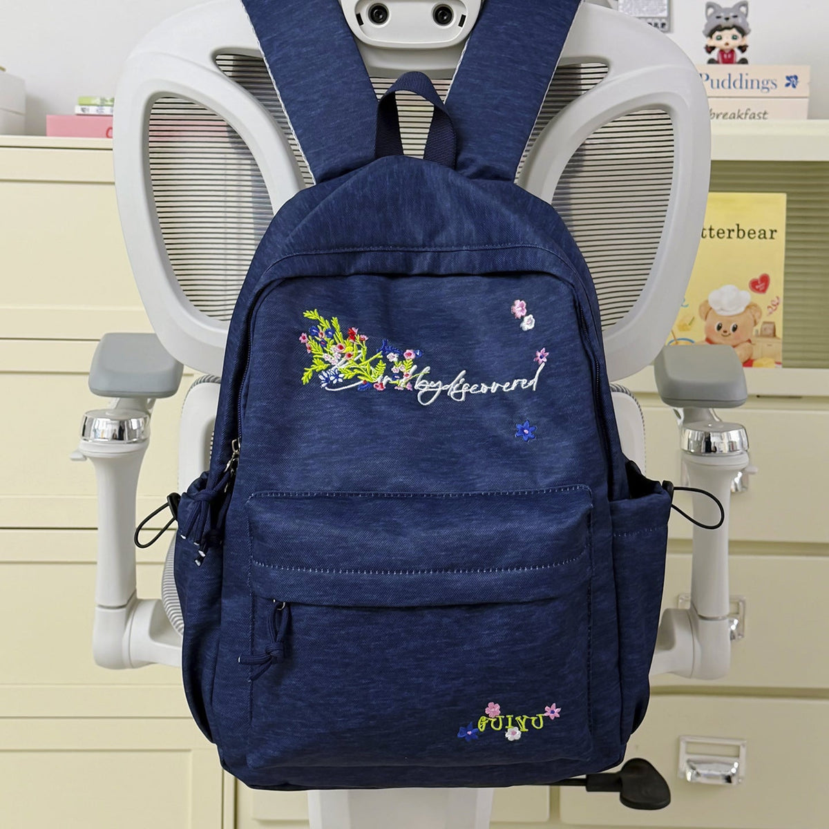 Floral Embroidered Backpack LoungeYard 1791206093 — product view 7