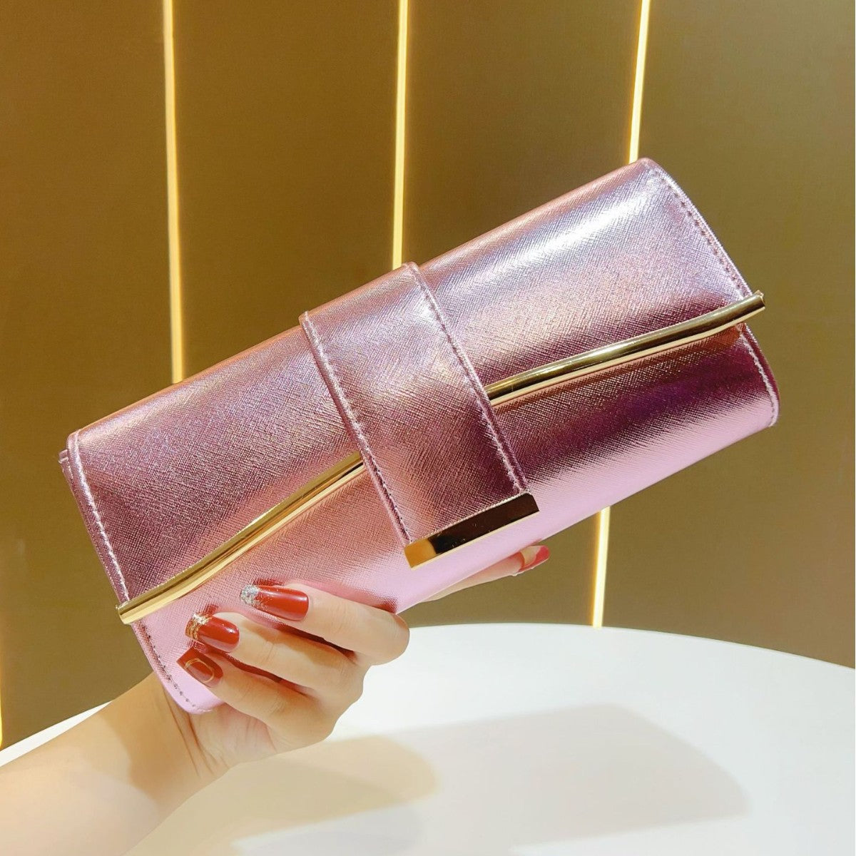 Metallic Evening Clutch — product view 7