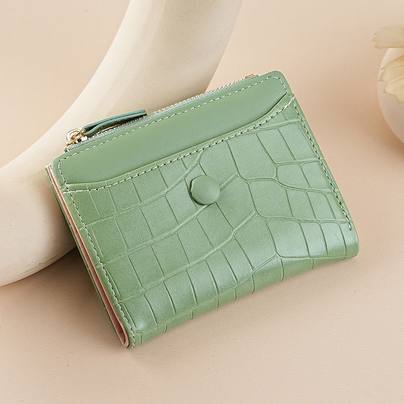 Stylish Crocodile-Embossed Card Case — product view 2