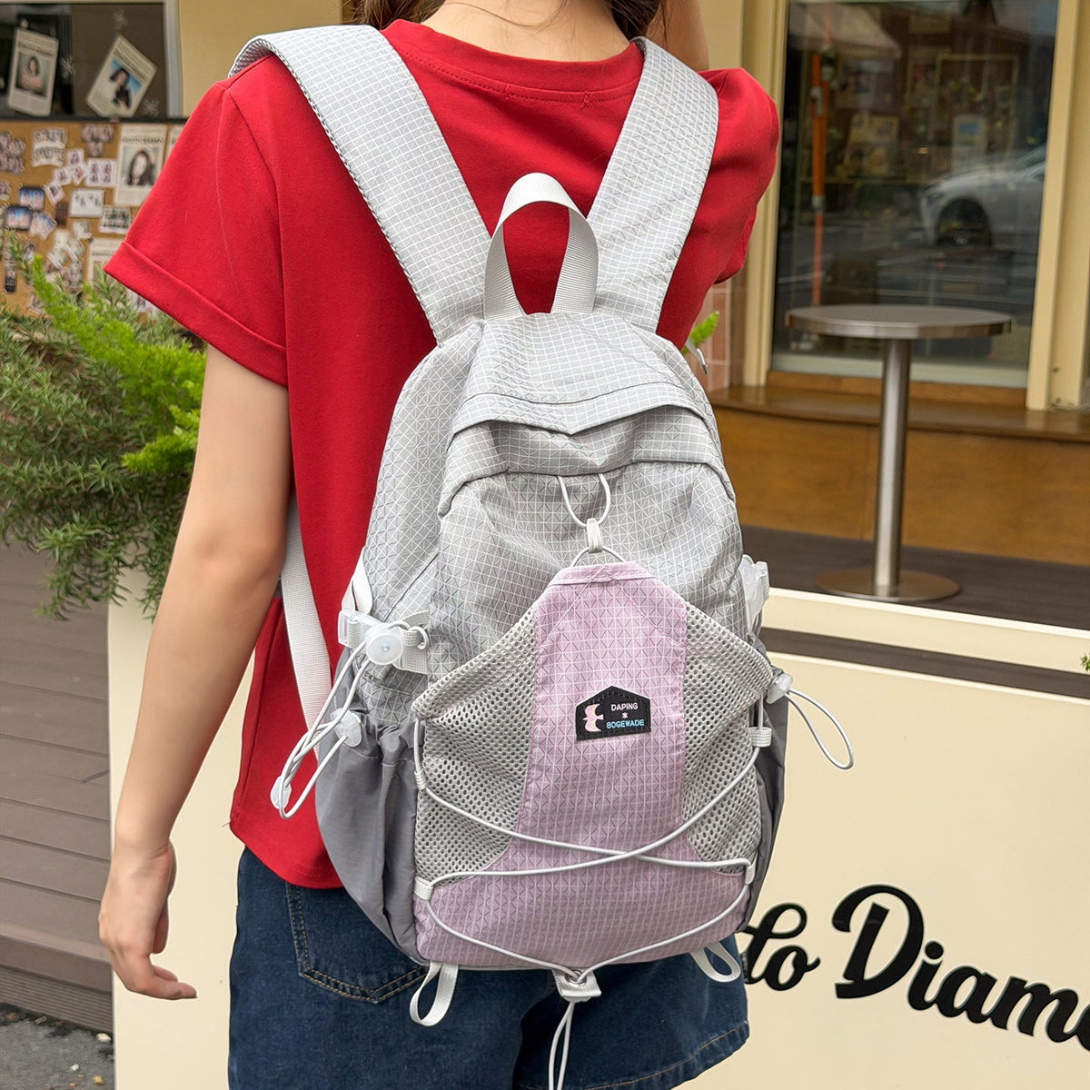 Multi-Purpose Backpack with Mesh Pocket LoungeYard — product view 2