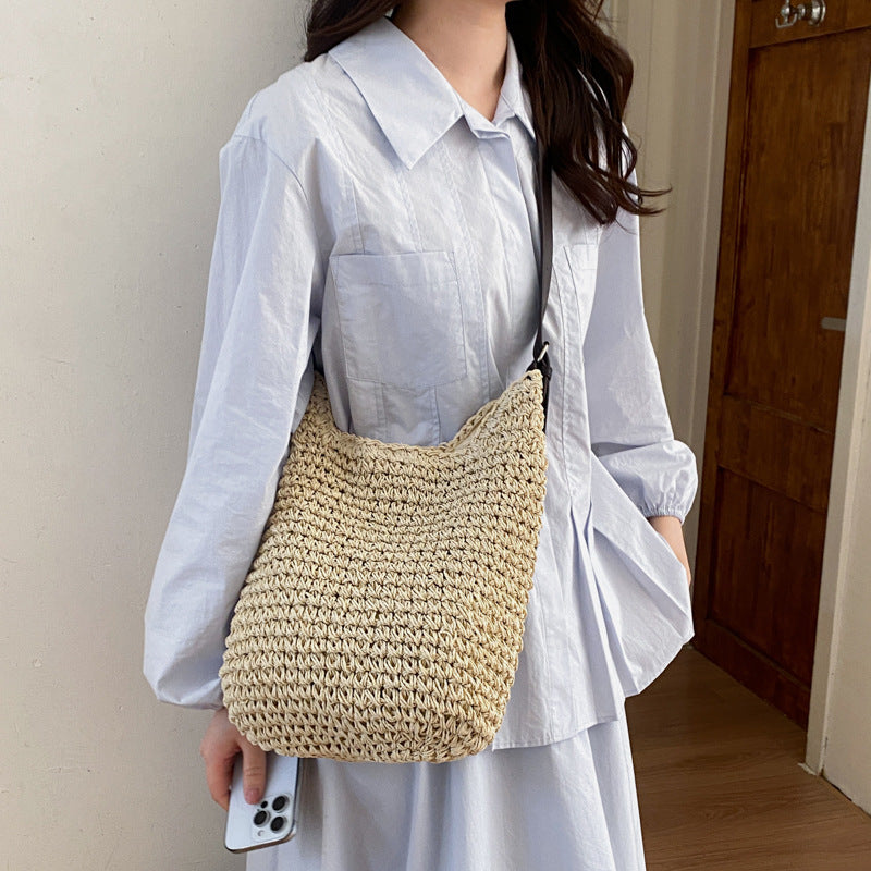 Woven Material Handbag LoungeYard — product view 1