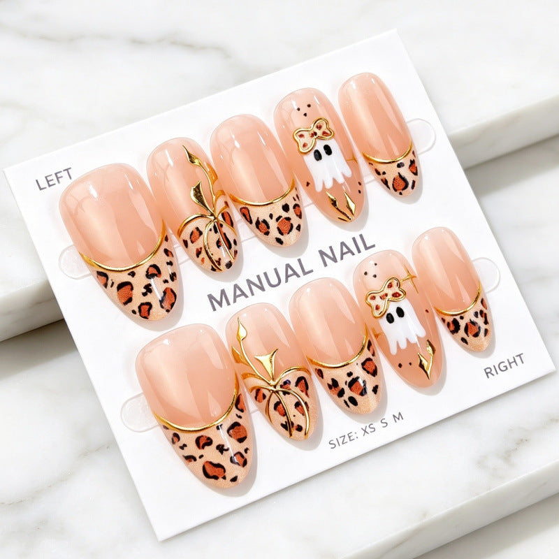Artistic Ghost-Themed Acrylic Press-On Nails — product view 2
