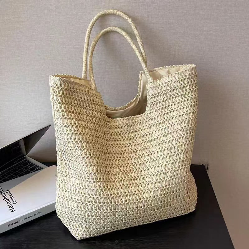 Handcrafted natural fiber tote bag LoungeYard — product view 1