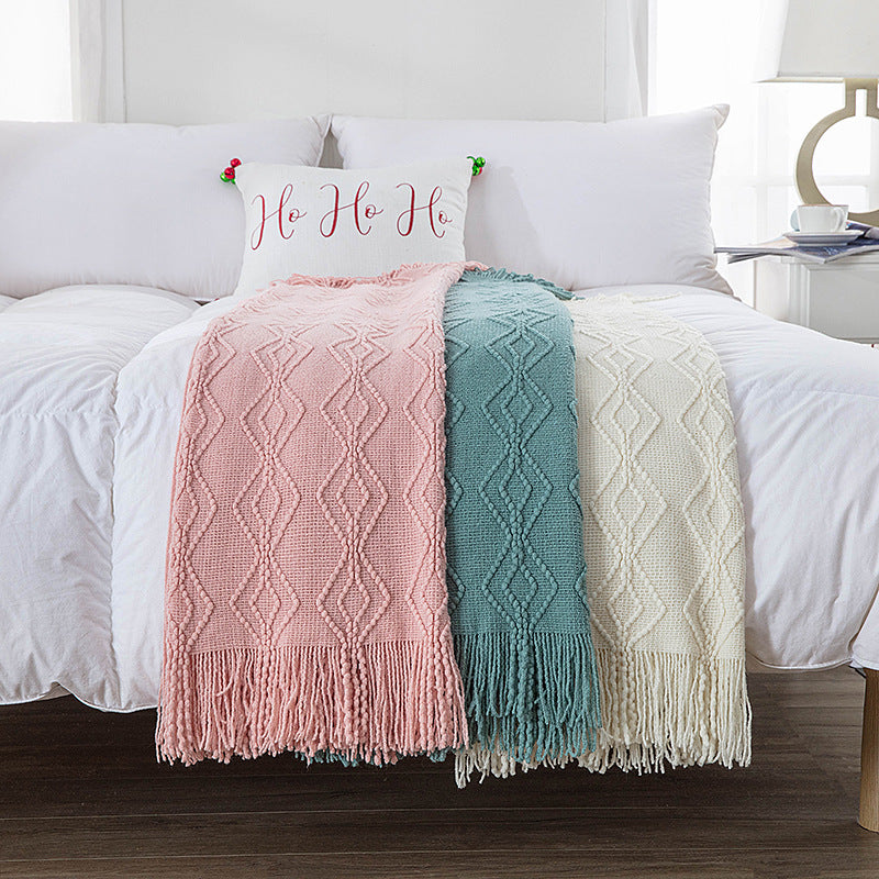 Home Decorative Knit Blanket — product view 3
