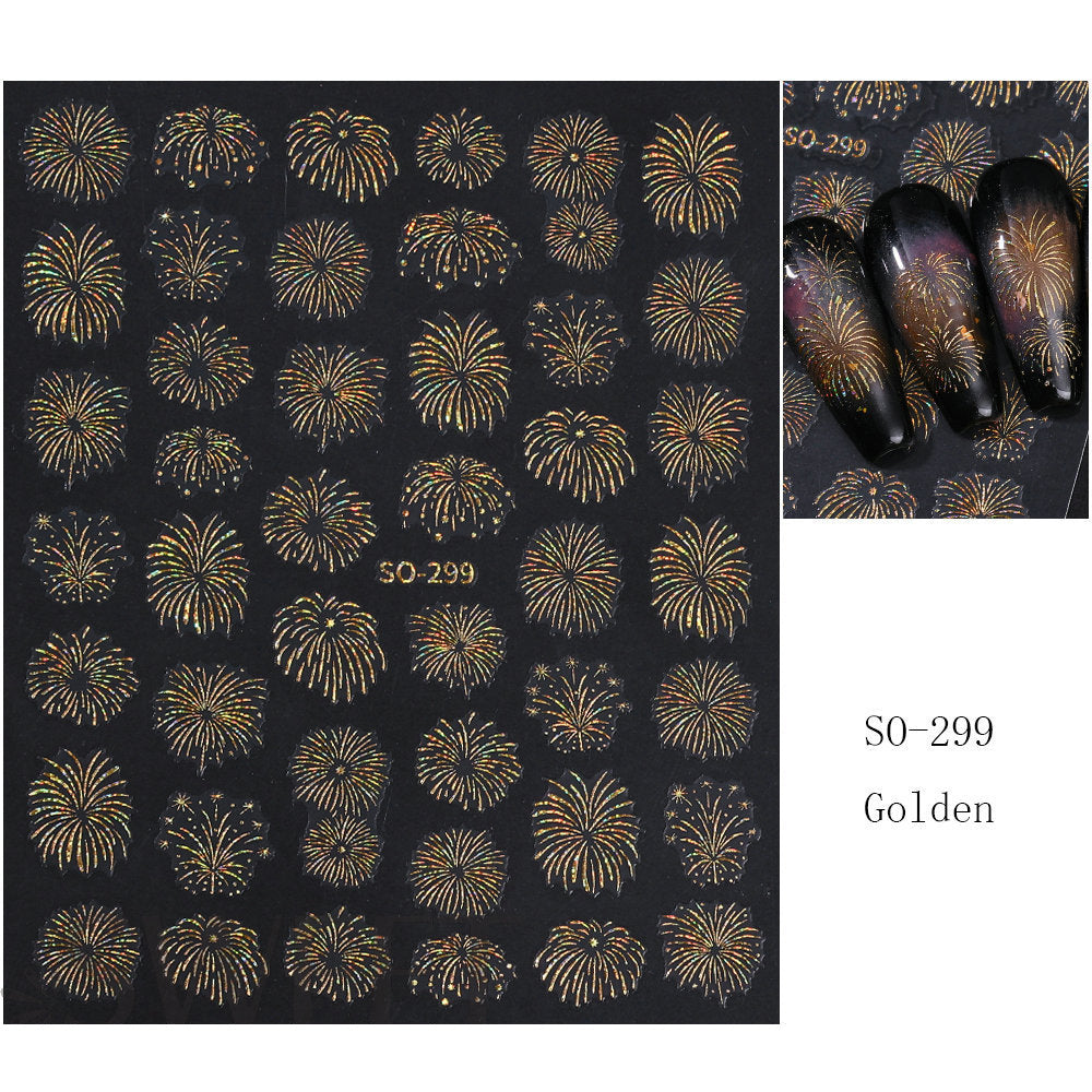 Laser Multi-Design Nail Art Sticker Sheet — product view 5