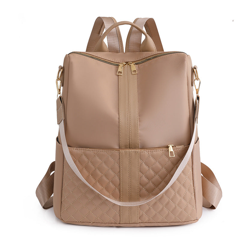 Elegant Multi-Compartment Quilted Backpack — product view 3