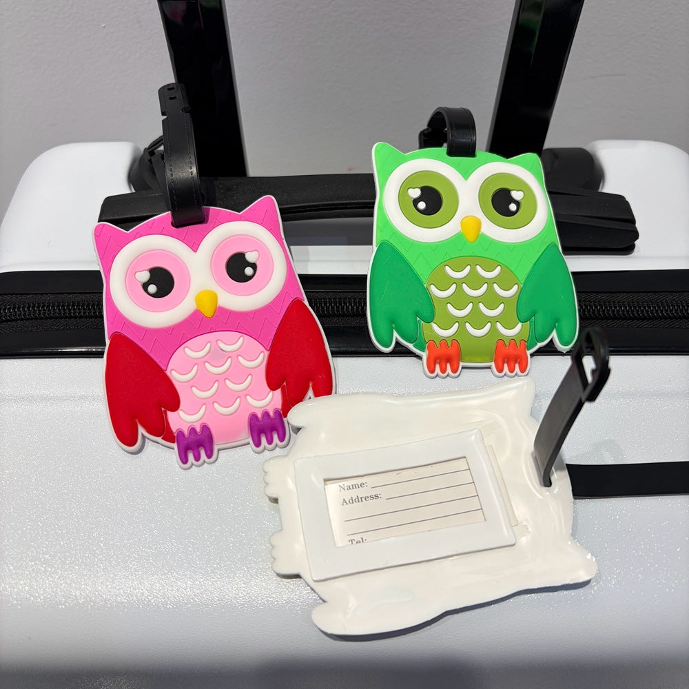 Owl-Themed Luggage Tag LoungeYard — product view 3