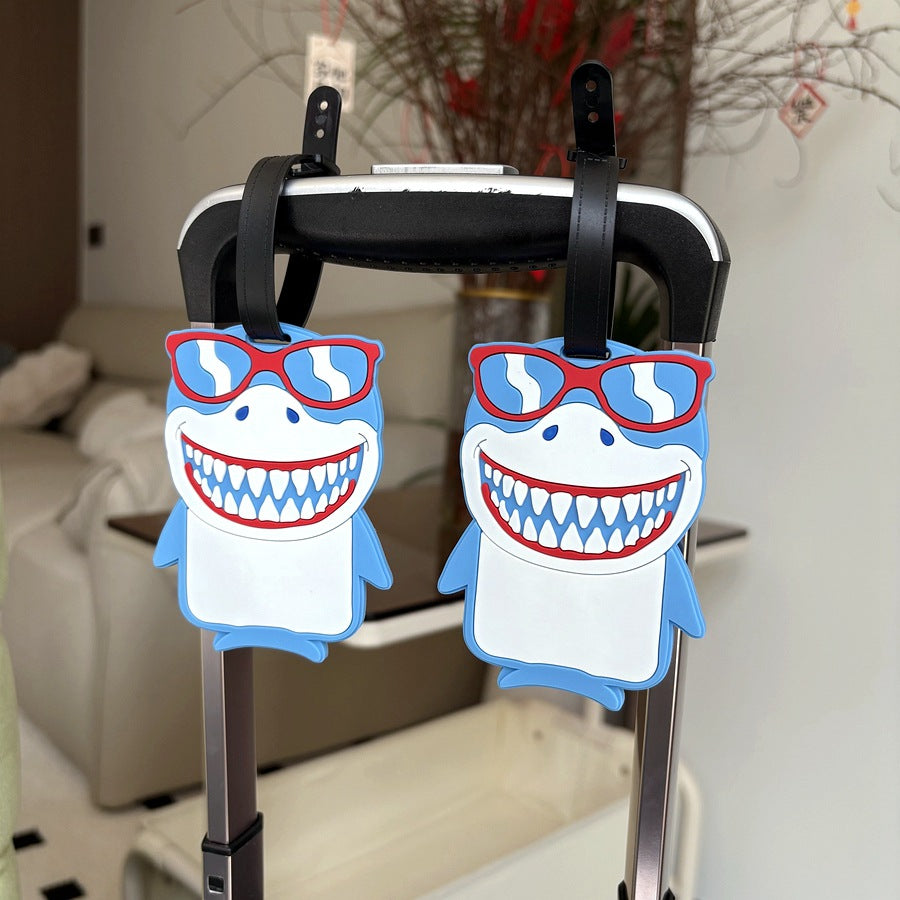 Shark Character Luggage Tag LoungeYard — product view 4