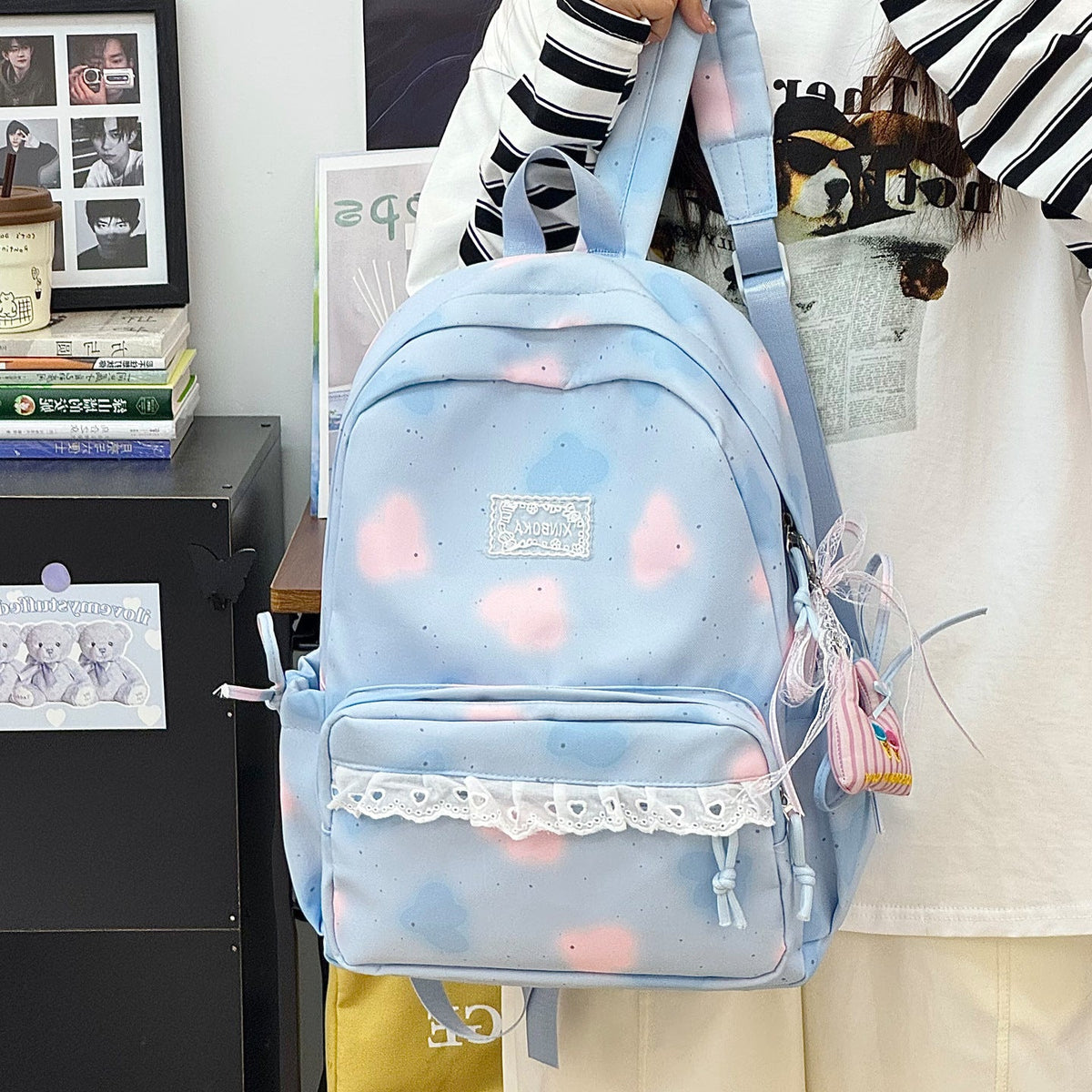 Cute Printed Backpack LoungeYard 1791205293 — product view 2