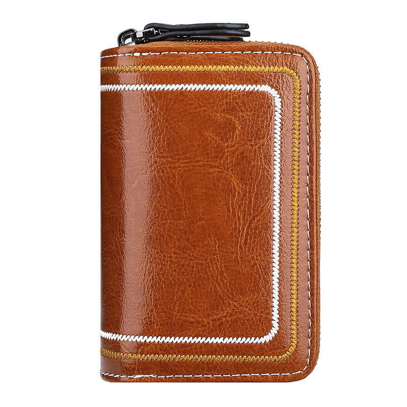 Multi-Functional Leather Zippered Wallet — product view 1