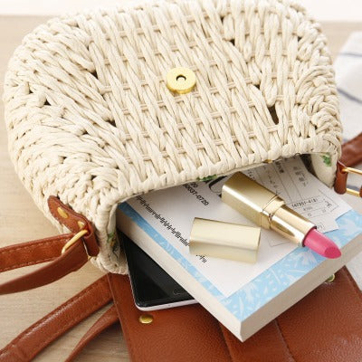 Handbag with Unique Woven Design and Elegant Flap LoungeYard — product view 4
