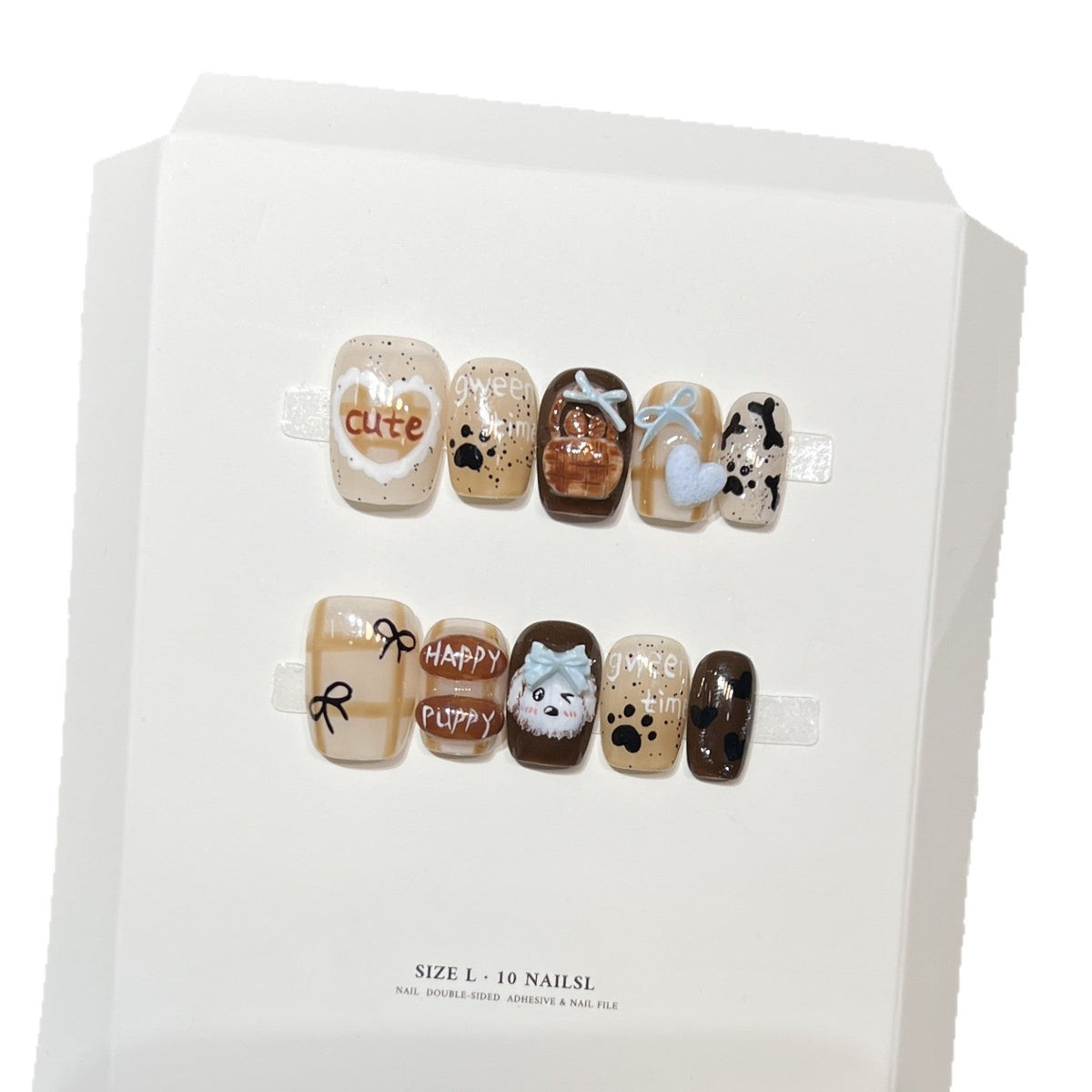 Whimsical Hand-Painted Press-On Nail Set — product view 5