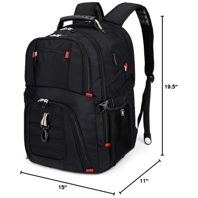 Ergonomic Laptop Backpack with Versatile Compartments and Padded Back LoungeYard — product view 3
