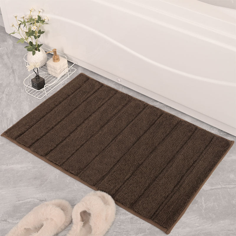 Plush Texture Bath Mat Bowlift — product view 4