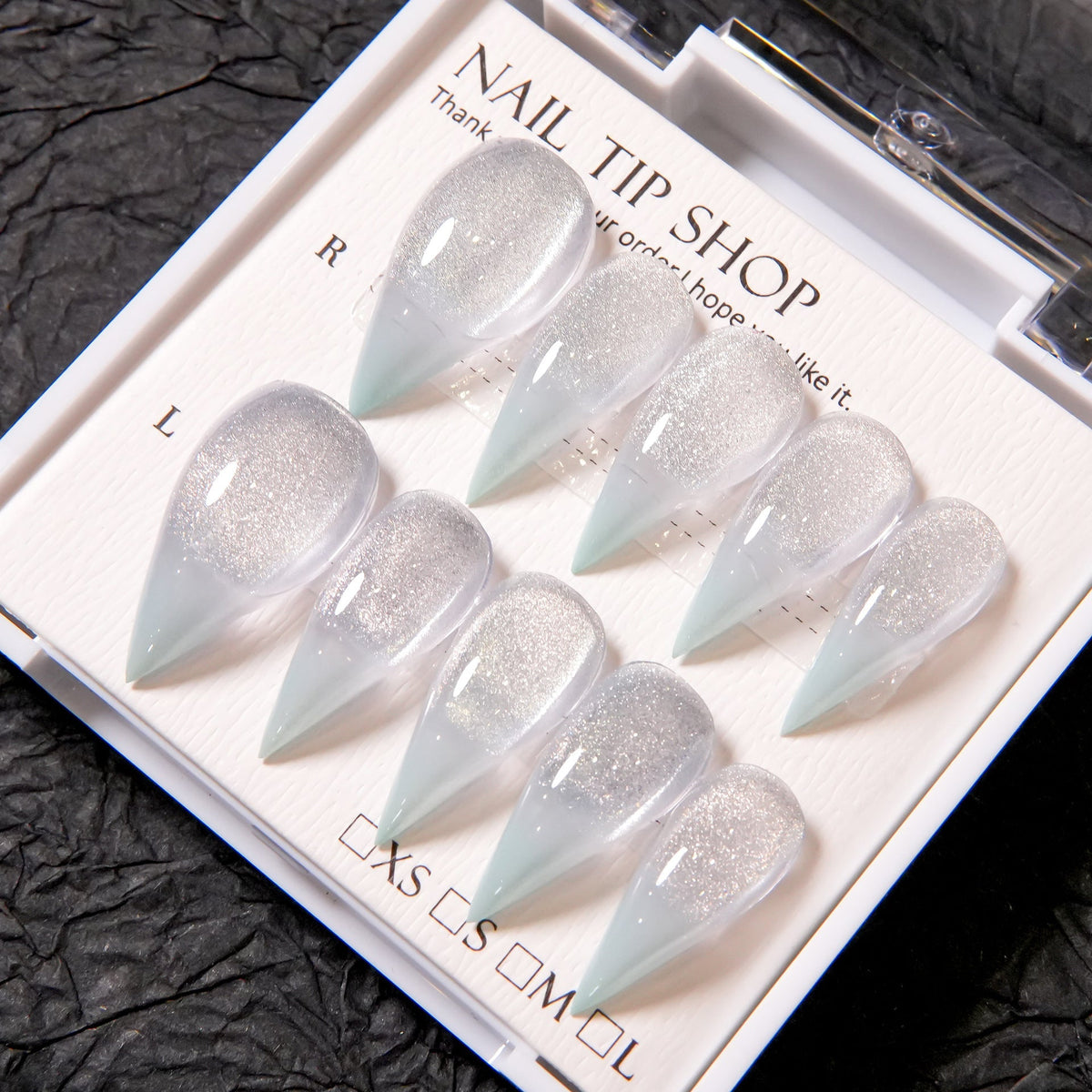 Glittering Stiletto Press-On Nail Set — product view 4