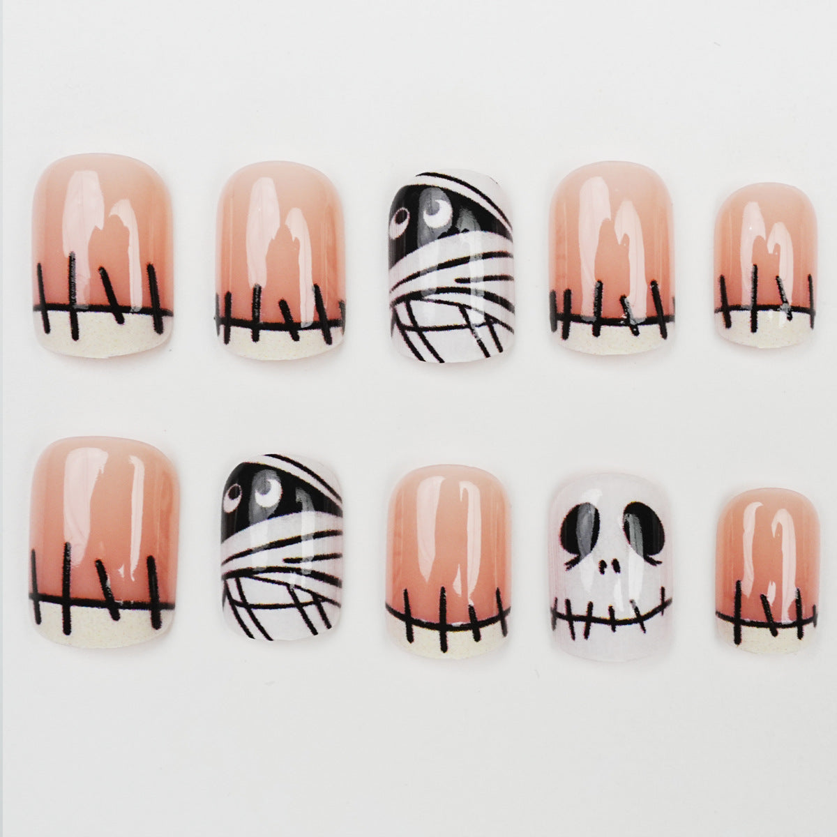 Halloween-Themed Decorative Press-On Nail Art — product view 4