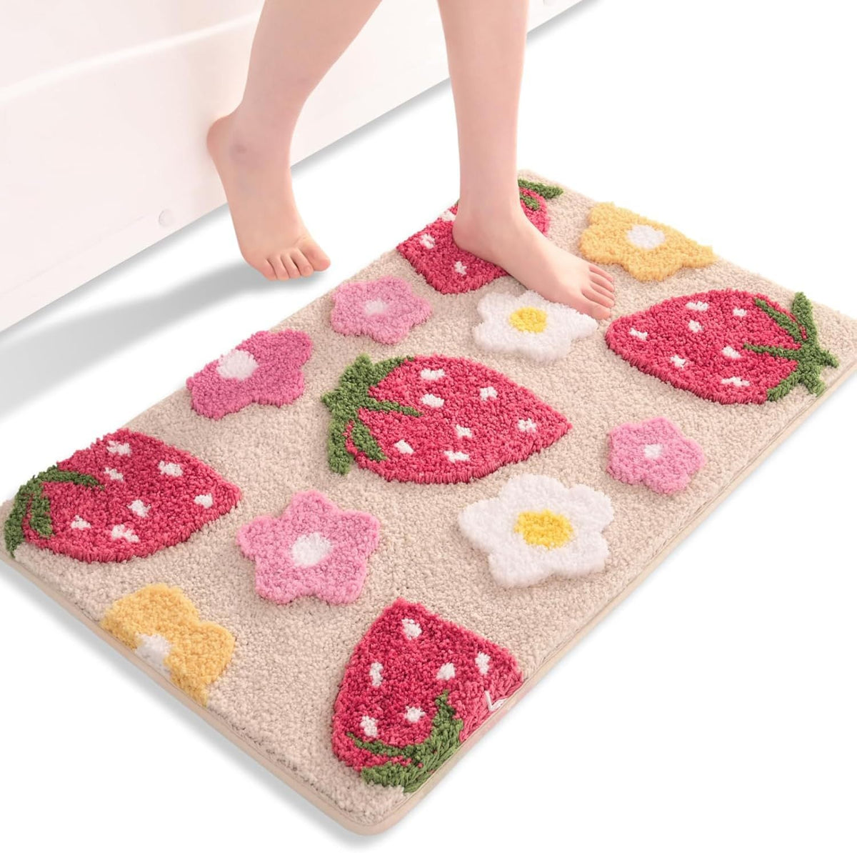 Floral Themed Bath Mat — product view 2