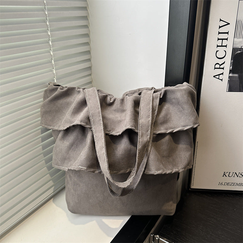 Chic Ruffled Tote Bag LoungeYard — product view 3