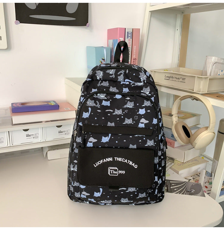 Playful Cat-Themed Backpack LoungeYard — product view 7