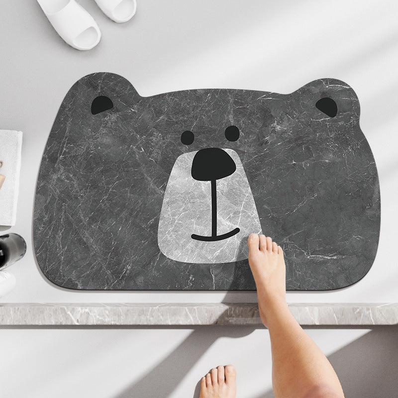 Cute Frog Design Bath Mat — product view 3