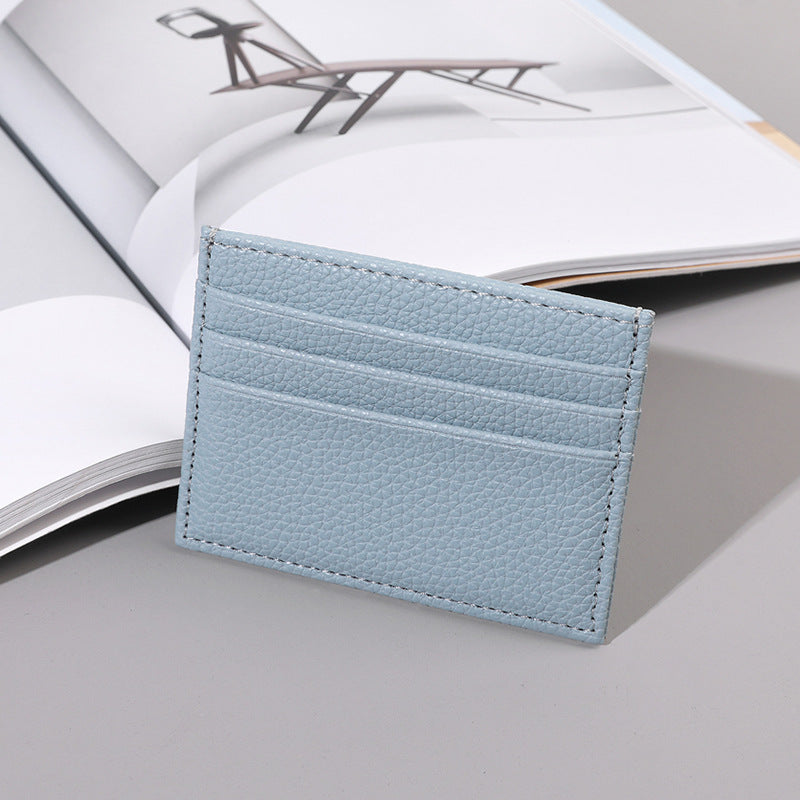 Textured Leather Card Holder — product view 4