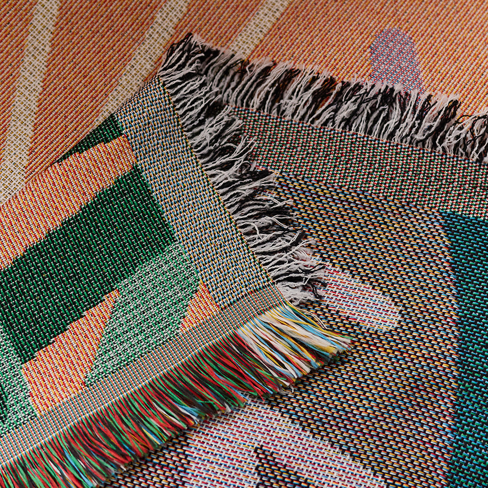 Artistic Space-Themed Throw Blanket — product view 3