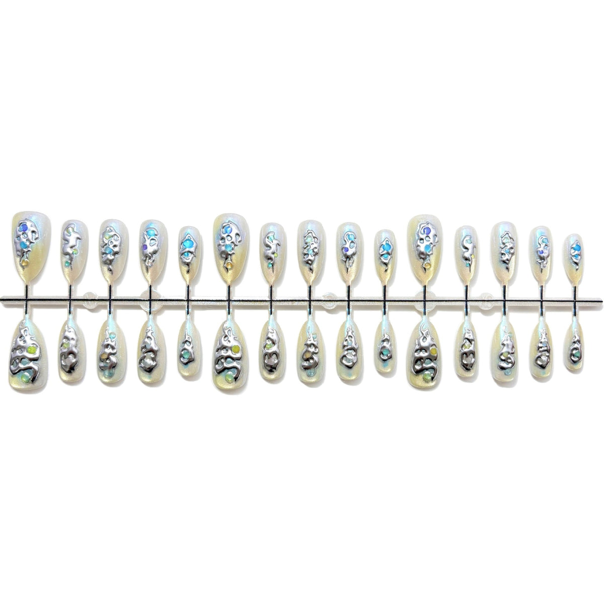 Artistic Press-On Nail Set with Unique Design — product view 4