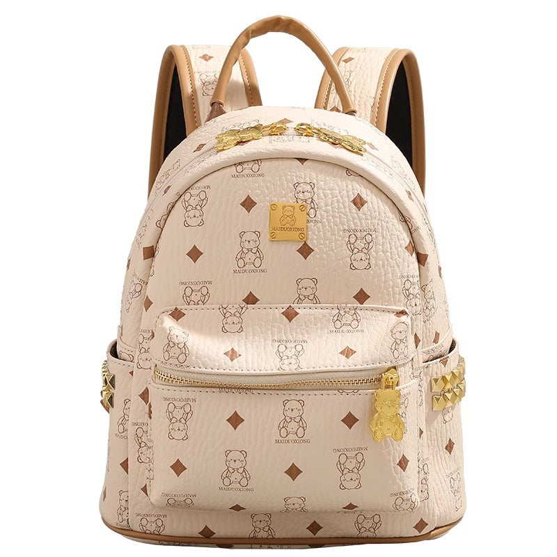 Stylish Character-Printed Backpack LoungeYard — product view 5