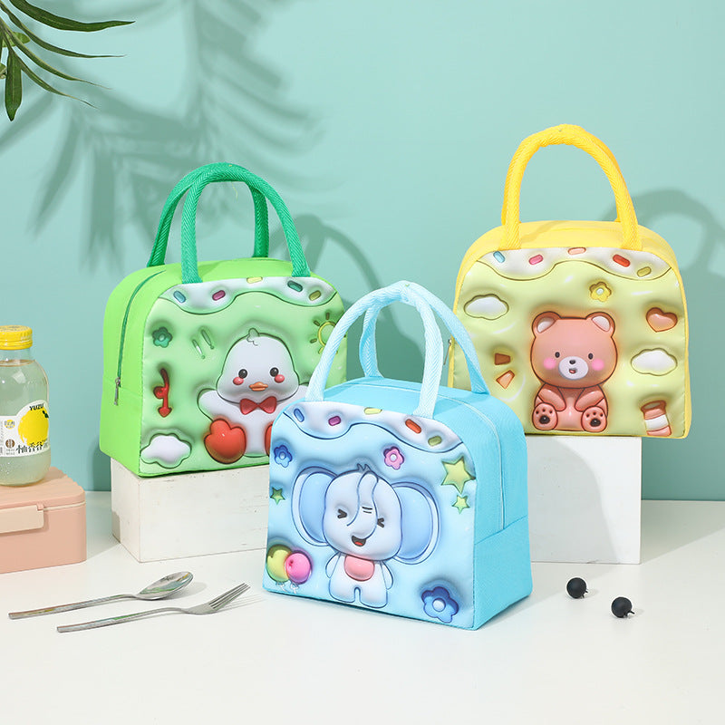 Insulated cooler bag with cute cat design LoungeYard — product view 3