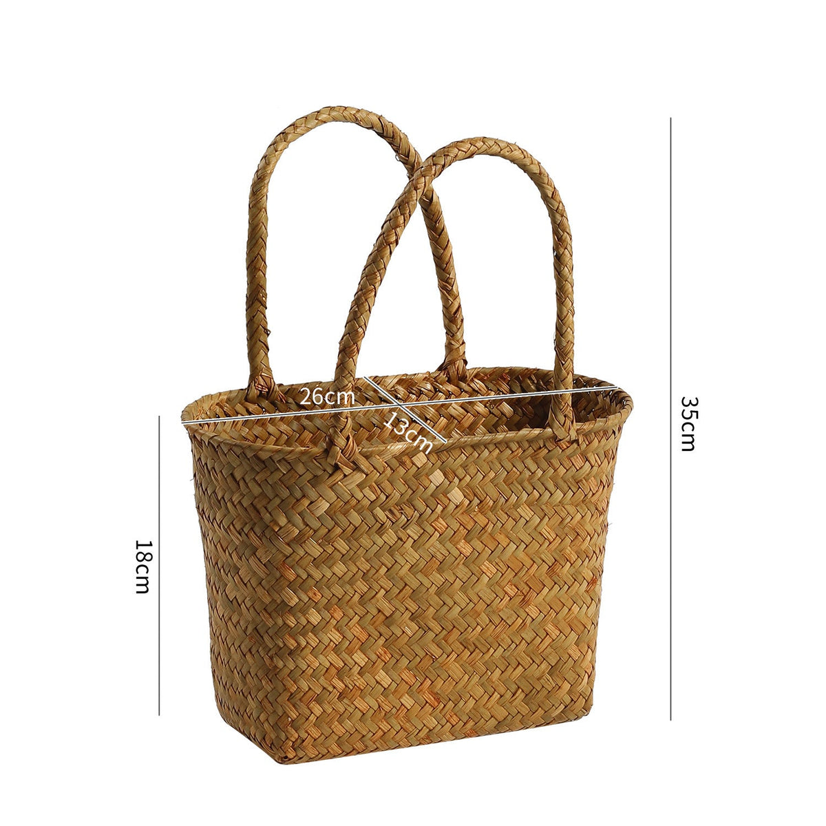 Handwoven Eco-Friendly Market Tote LoungeYard — product view 6