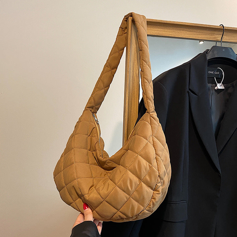 Quilted Hobo Shoulder Bag — product view 4