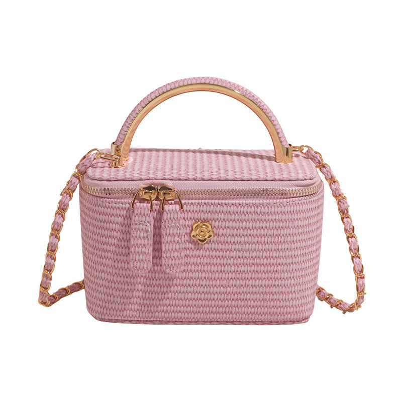 Elegant Structured Handwoven Box Bag — product view 1