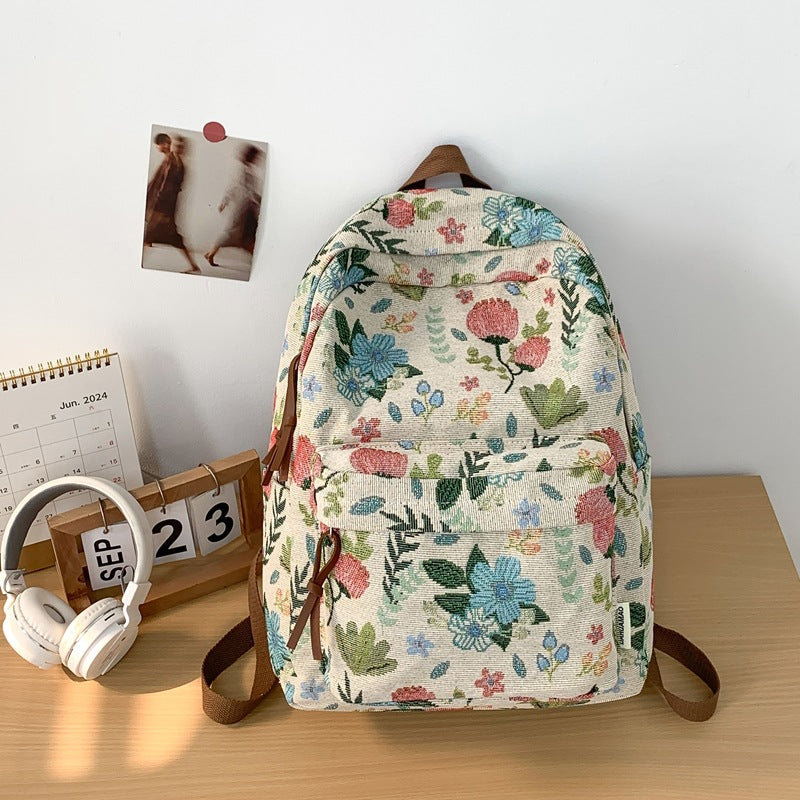 Floral Print Backpack LoungeYard — product view 7