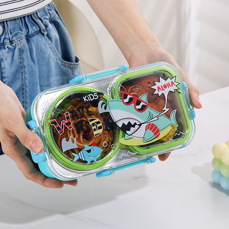 Fun-Themed Shark Design Bento Lunch Box — product view 1