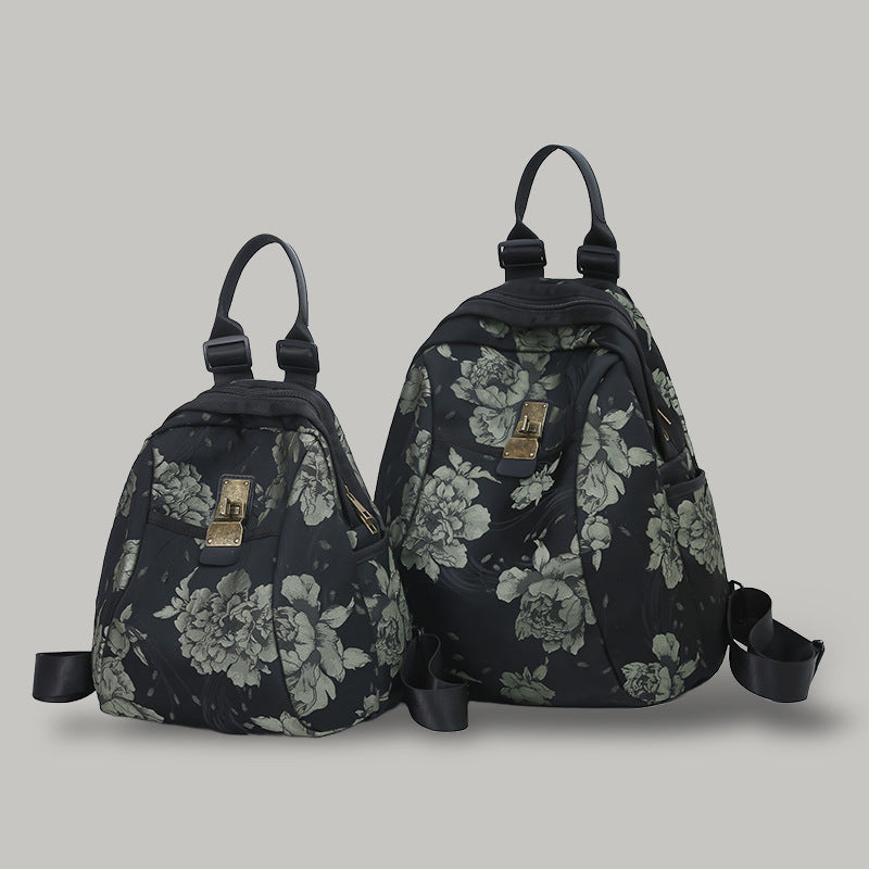 Floral Patterned Sling Backpack LoungeYard — product view 3