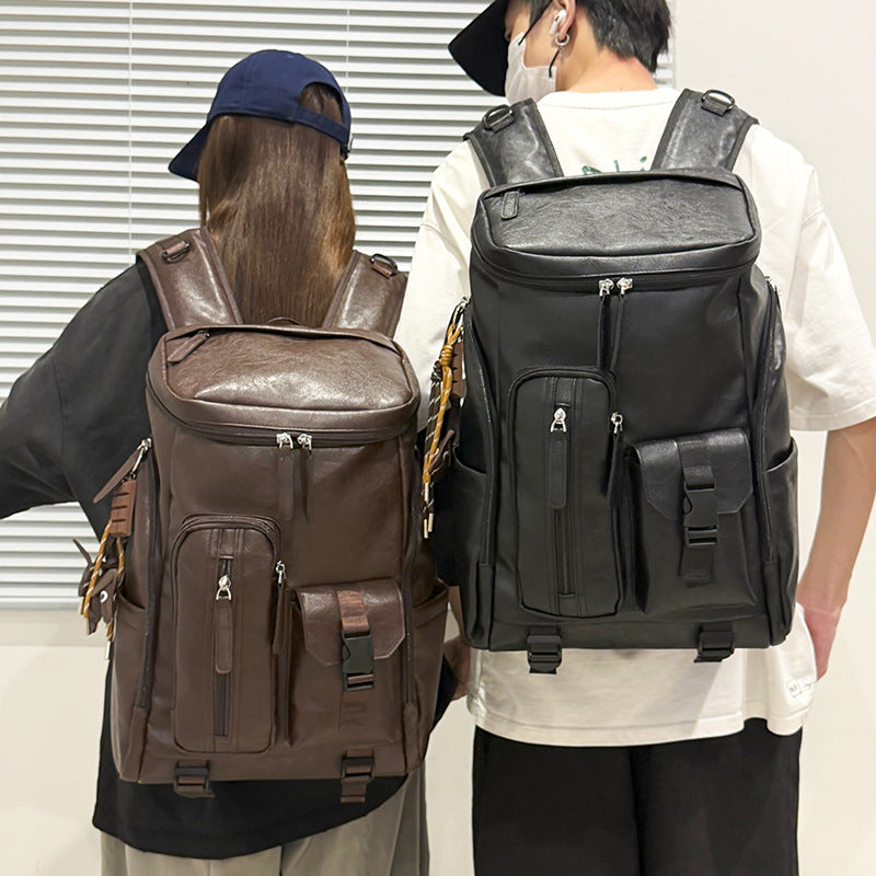 Multi-Functional Leather Backpack LoungeYard — product view 1