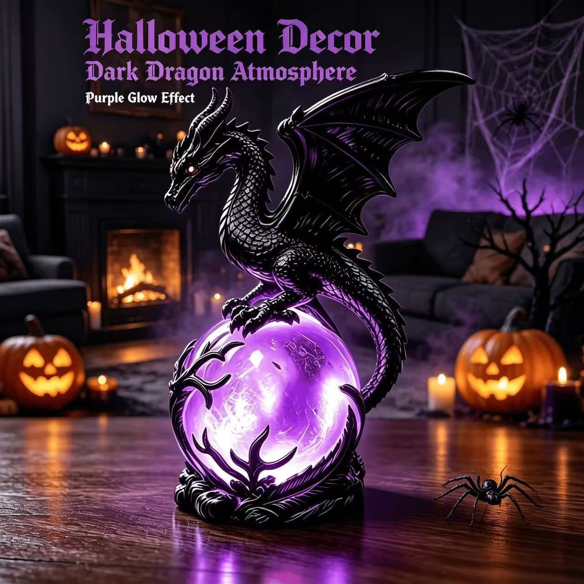 Dragon-Themed Decorative Table Lamp Bowlift — product view 2