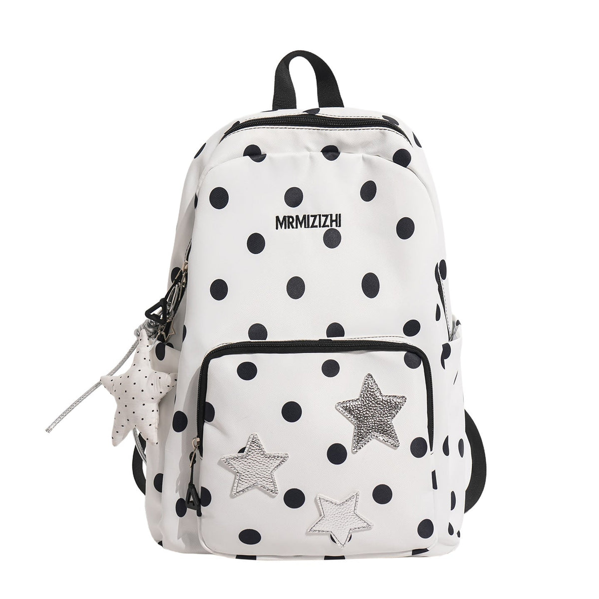 Fun Star-Embellished Polka Dot Backpack LoungeYard — product view 5